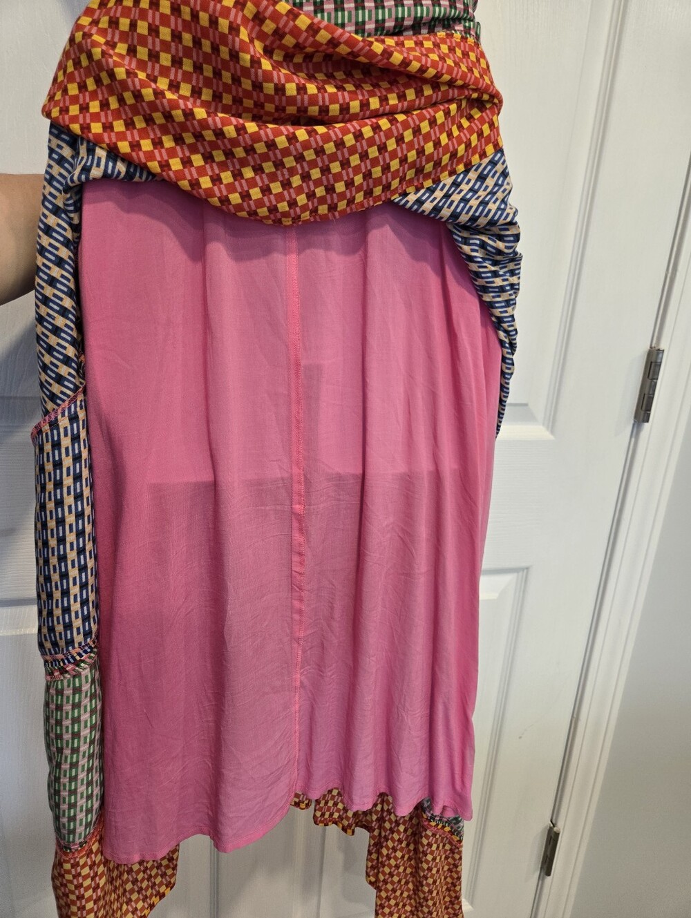 🍒 MAEVE | Multi-Color Midi Dress with Sweetheart Neckline, Size - Picture 13 of 13